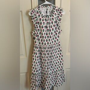 J. Crew White Floral Dress